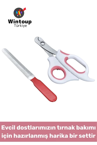 Dayanıklı Pet Kedi Köpek Sağlık Tırnak Bakım Evcil Hayvan Tırnak Makası Törpü Seti ürün görseli