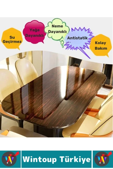 İz Bırakmaz Kolay Temizlenir Mobilya Tezgah Zemin Çizilme Önleyici Yapışkanlı Şeffaf Koruyucu Film - Resim 3