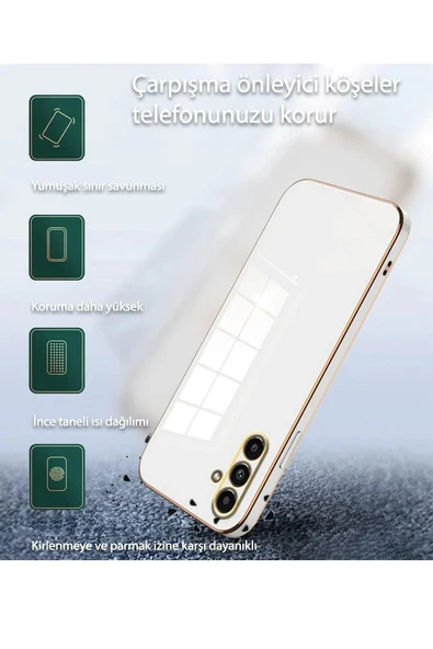 Samsung Galaxy A55 5G Kılıf Volet Silikon - Kırmızı - Resim 2