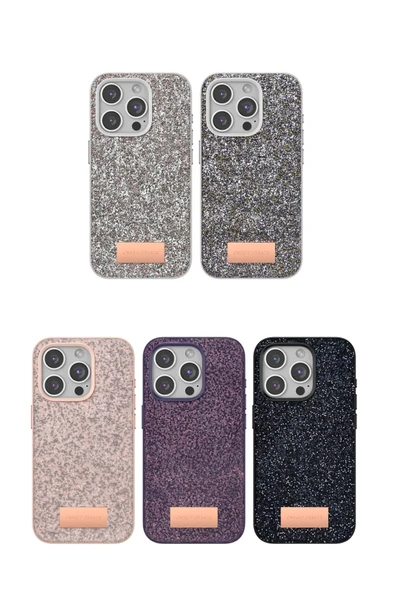 iPhone 11 Bright Simli Kapak - Siyah - Resim 2