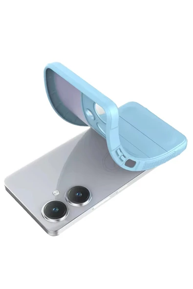 Vivo Y27 Kılıf Optimum Silikon - Lacivert - Resim 3