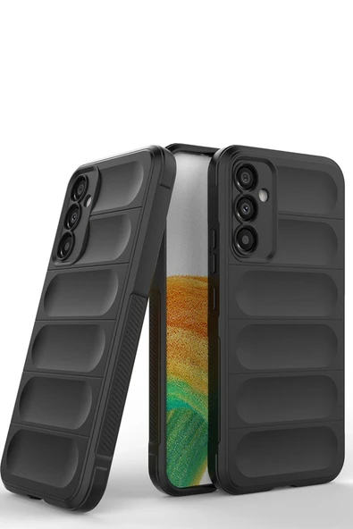 Samsung Galaxy A15 4G Kılıf Optimum Silikon - Siyah - Resim 3