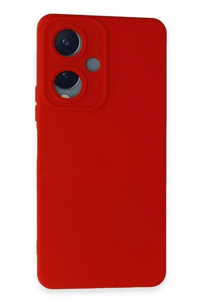 Vivo Y17S Kılıf Nano içi Kadife Silikon - Kırmızı ürün görseli 1