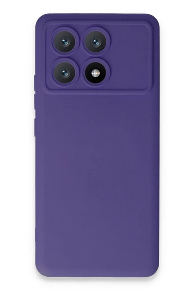 Xiaomi Poco X6 Pro Kılıf Nano içi Kadife Silikon - Mor ürün görseli 1