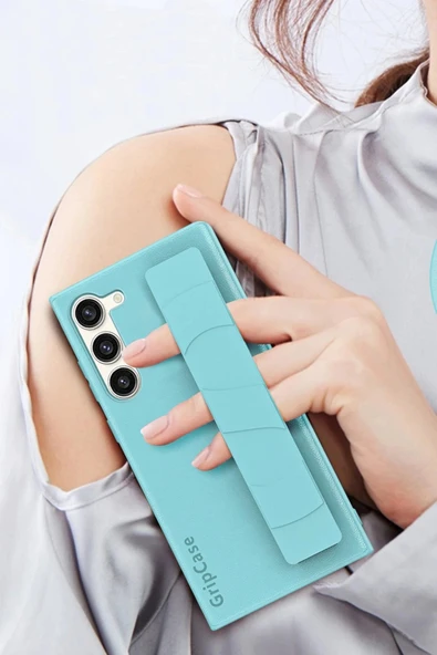 Samsung Galaxy S24 Kılıf Data Kapak - Açık Mavi - Resim 4