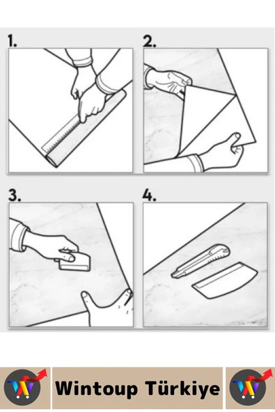 Kolay Temizlenir Su Yağ Neme Dayanıklı Şık Ahşap Görünümlü Kendinden Yapışkanlı Kaplama Kağıdı 5 Mtr - Resim 5