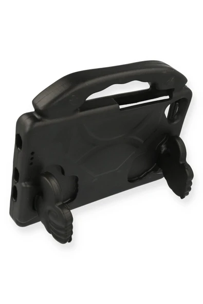 Samsung Galaxy Tab A9 Kılıf Like Stantlı Tablet Silikon - Siyah - Resim 3