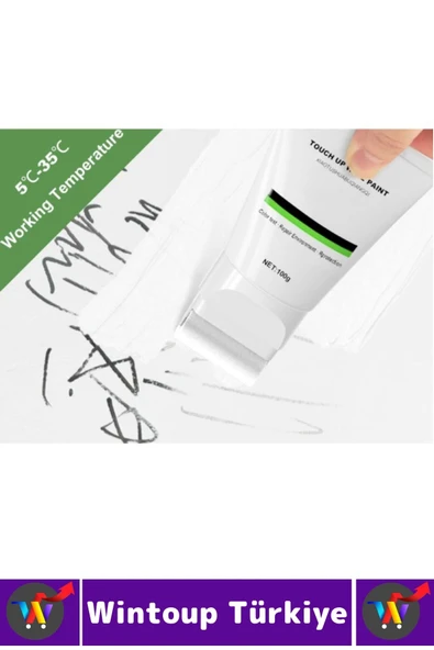 Küçük Duvar Yama Onarım Rötüş Su Küf Neme Dayanıklı Rulo Başlık Fırça Gerektirmez Duvar Tamir Boyası - 4