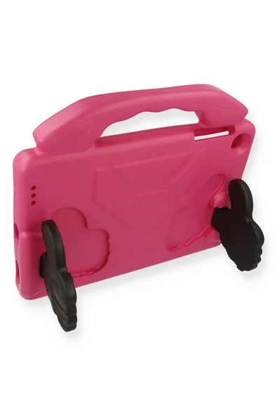 Samsung Galaxy Tab A9 Kılıf Like Stantlı Tablet Silikon - Pembe - Resim 3