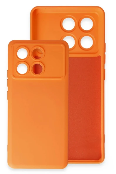 Xiaomi Poco X6 Pro Kılıf Nano içi Kadife Silikon - Gri - Resim 2