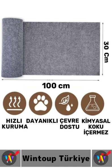 Dayanıklı Hızlı Kuruyan Mobilya Koruyucu Yapıştırılabilir Evcil Hayvan Kedi Tırmalama Matı 100X30 Cm - Resim 3