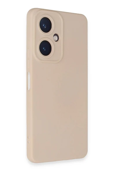 Vivo Y27 Kılıf Nano içi Kadife Silikon - Pudra - Resim 2