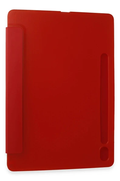 Samsung Galaxy Tab A9 Kılıf Kalemlikli Mars Tablet Kılıfı - Kırmızı - Resim 2