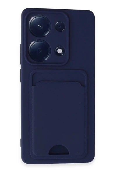 Xiaomi Redmi Note 13 Pro 4G Kılıf Kelvin Kartvizitli Silikon - Lacivert ürün görseli