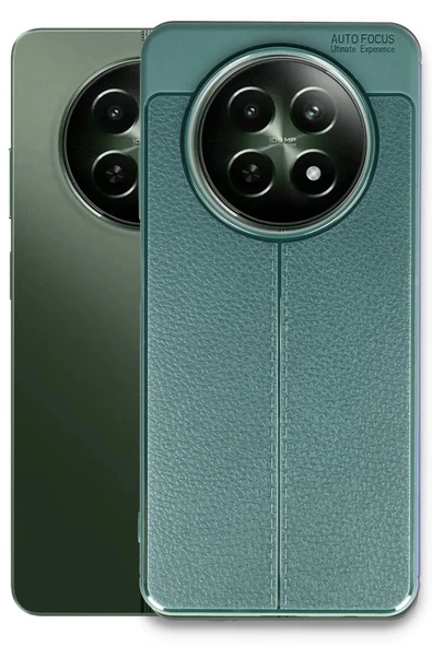 Realme 12 5G Kılıf Auto Focus Kapak - Koyu Yeşil - Resim 2
