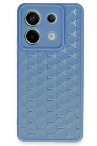Xiaomi Redmi Note 13 Pro 5G Kılıf Petek Silikon Kapak - Mavi ürün görseli