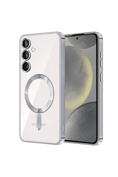 Samsung Galaxy S24 Kılıf Kross Magneticsafe Kapak - Gümüş ürün görseli