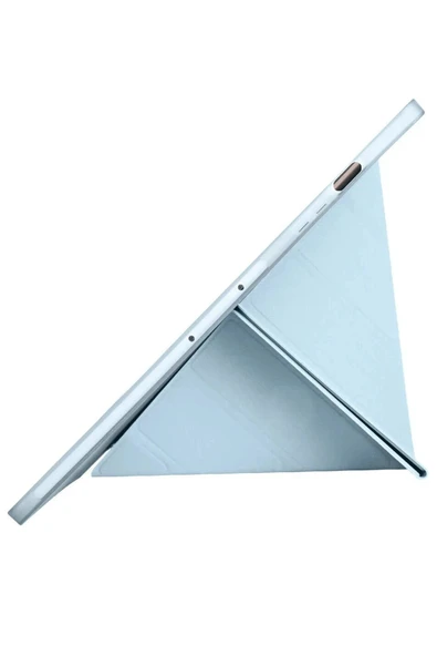 Samsung Galaxy X610 Tab S9 FE Plus 12.4 Kılıf Kalemlikli Mars Tablet Kılıfı - Mavi - Resim 5