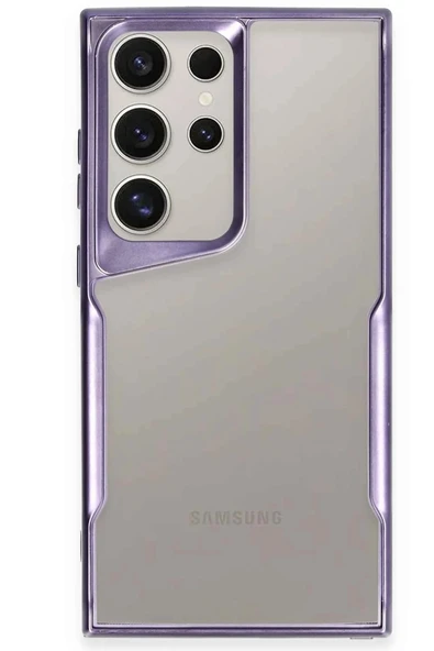 Samsung Galaxy S23 Ultra Kılıf Boyi Silikon Kapak - Derin Mor ürün görseli