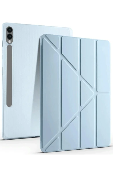 Samsung Galaxy X610 Tab S9 FE Plus 12.4 Kılıf Kalemlikli Mars Tablet Kılıfı - Mavi ürün görseli