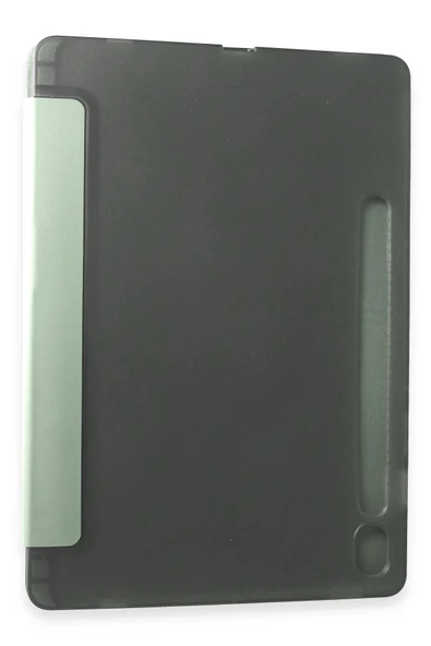 Samsung Galaxy Tab A9 Kılıf Kalemlikli Mars Tablet Kılıfı - Açık Yeşil - Resim 2