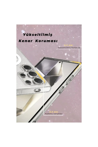 Samsung Galaxy S23 Kılıf Glow Magsafe Kapak - Siyah - Resim 2