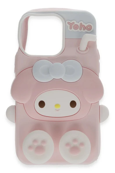 iPhone 15 Pro Kılıf Poky Karakter Silikon Kapak - Desen 2 ürün görseli 1