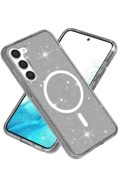 Samsung Galaxy S23 Kılıf Glow Magsafe Kapak - Siyah ürün görseli