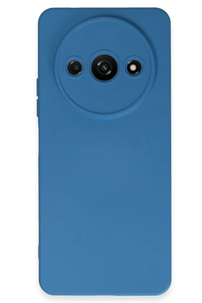 Xiaomi Redmi A3 4G Kılıf Nano içi Kadife Silikon - Mavi ürün görseli