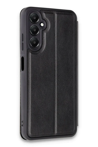 Samsung Galaxy A15 4G Kılıf Flip Cover - Siyah - Resim 2