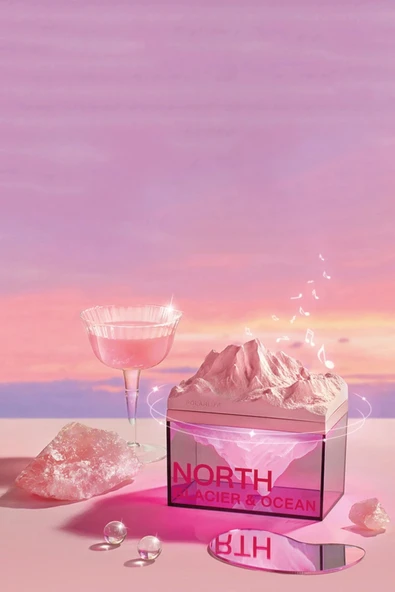 Z4 Kuzey Okyanus Temalı Gece Lambası Özellikli BT Kablosuz Hoparlör - Pembe - Resim 2