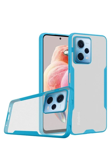 Xiaomi Redmi Note 12 5G Kılıf Platin Silikon - Mavi ürün görseli 1