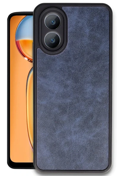 Oppo A38 Kılıf Aras Deri Kapak - Lacivert ürün görseli 1