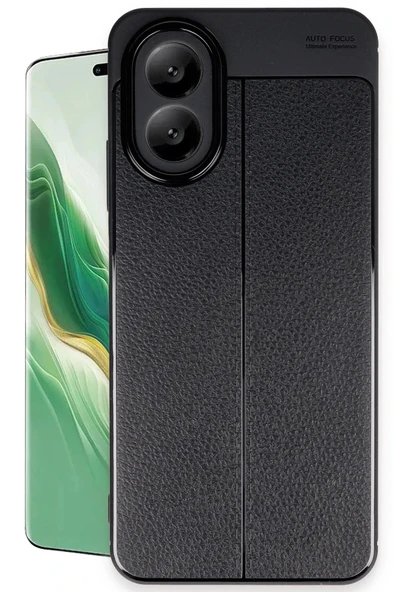 Oppo A38 Kılıf Auto Focus Kapak - Siyah ürün görseli 1