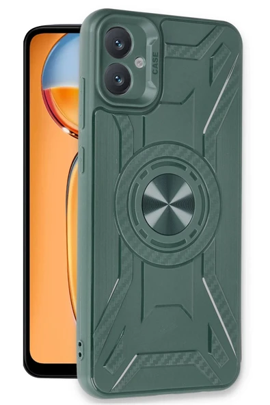 Samsung Galaxy A05 Kılıf Lincoln Silikon - Koyu Yeşil - Resim 2