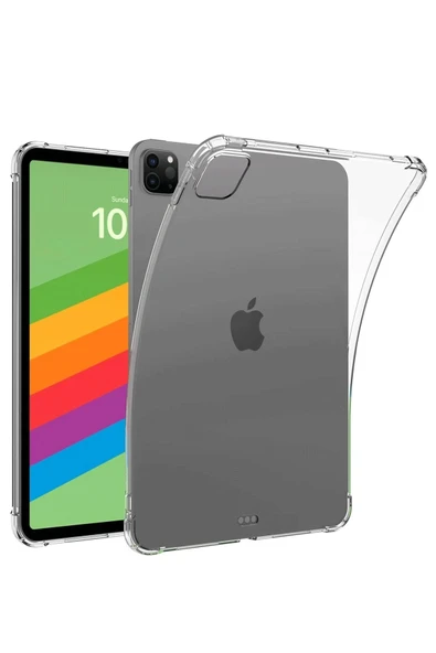 iPad Pro 13 (2024) Kılıf Anti Şeffaf Tablet Silikon - Şeffaf ürün görseli