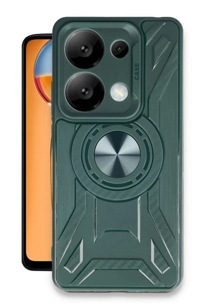 Xiaomi Redmi Note 13 Pro 4G Kılıf Lincoln Silikon - Koyu Yeşil ürün görseli 1