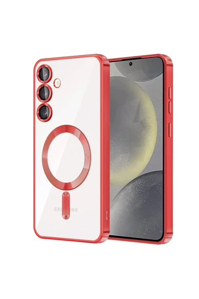 Samsung Galaxy S24 Plus Kılıf Kross Magneticsafe Kapak - Kırmızı ürün görseli 1