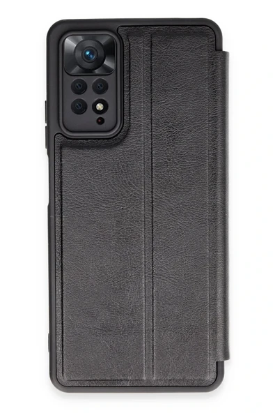 Xiaomi Redmi Note 12 Pro 4G Kılıf Flip Cover - Siyah ürün görseli 1