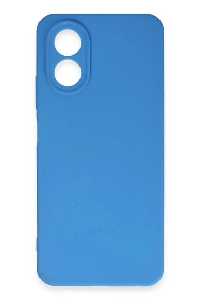 Oppo A38 Kılıf First Silikon - Mavi - Resim 2