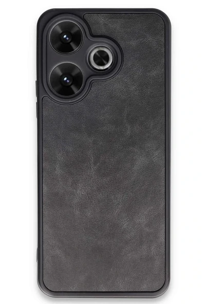 Xiaomi Redmi 13 4G Kılıf Aras Deri Kapak - Siyah ürün görseli