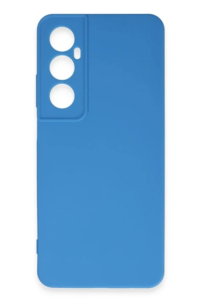 Realme C65 Kılıf First Silikon - Mavi - Resim 2