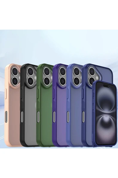 iPhone 16 Kılıf Elegant Kapak - Siyah - Resim 5