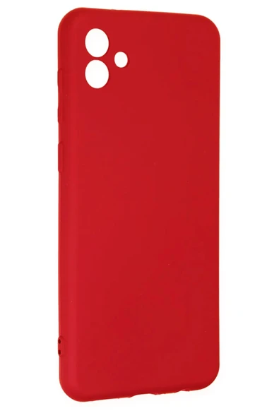 Samsung Galaxy A04 Kılıf First Silikon - Kırmızı - Resim 2