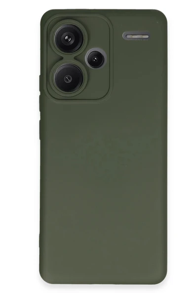 Xiaomi Redmi Note 13 Pro Plus Kılıf Nano içi Kadife Silikon - Koyu Yeşil ürün görseli