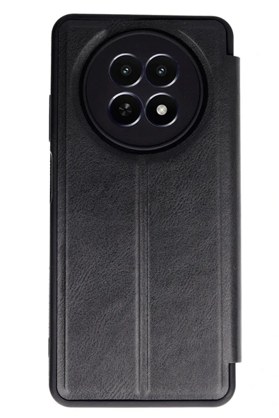 Realme 12 5G Kılıf Flip Cover - Siyah ürün görseli
