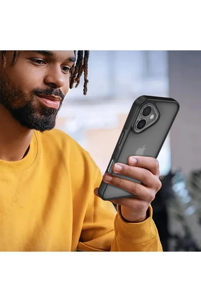 iPhone 16 Kılıf Elegant Kapak - Pudra - Resim 3