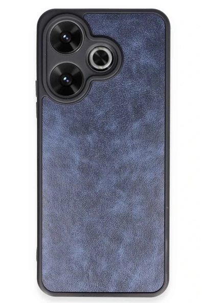 Xiaomi Redmi 13 4G Kılıf Aras Deri Kapak - Lacivert ürün görseli