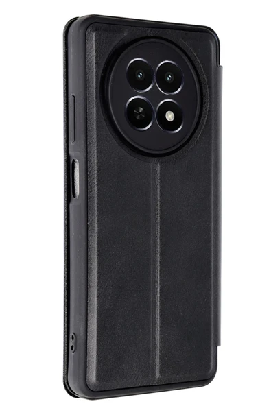 Realme 12 5G Kılıf Flip Cover - Siyah - Resim 2