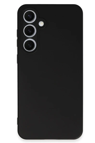 Samsung Galaxy S24 FE Kılıf Nano içi Kadife Silikon - Siyah - Resim 4